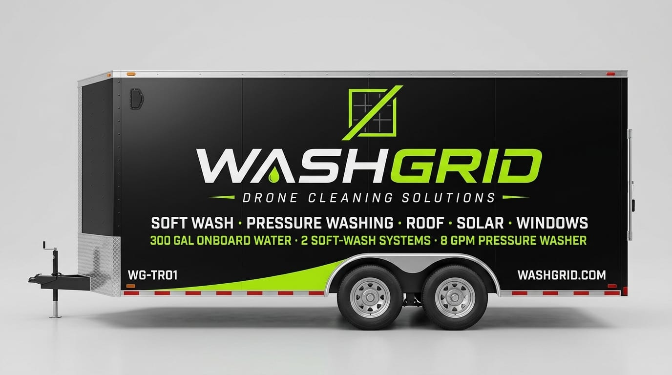 WashGrid WG-TR01 equipment trailer, passenger side