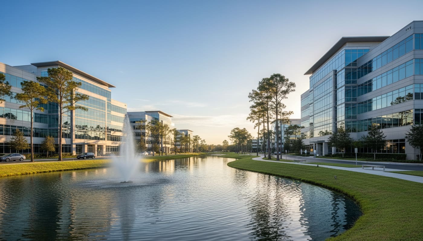 Lake Mary corporate office park along the I-4 corridor